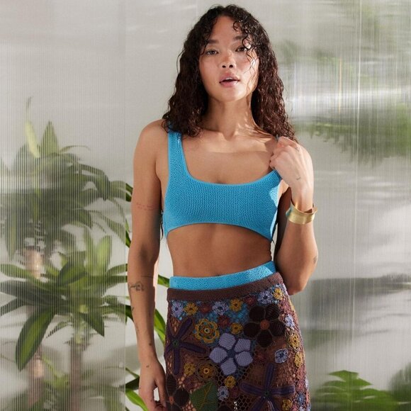 Urban Outfitters Textured Aqua Bikini - Picture 5 of 7